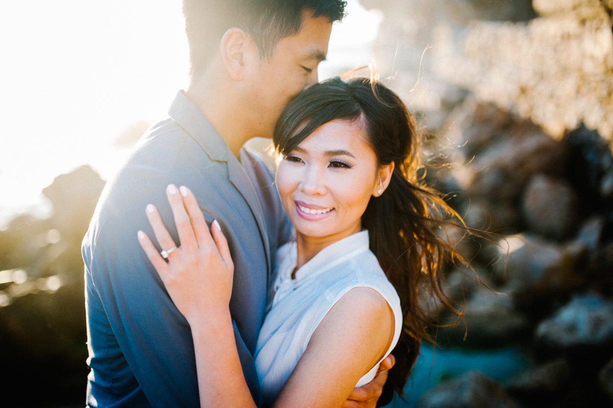 Sunset Engagement Session in Sutro Baths