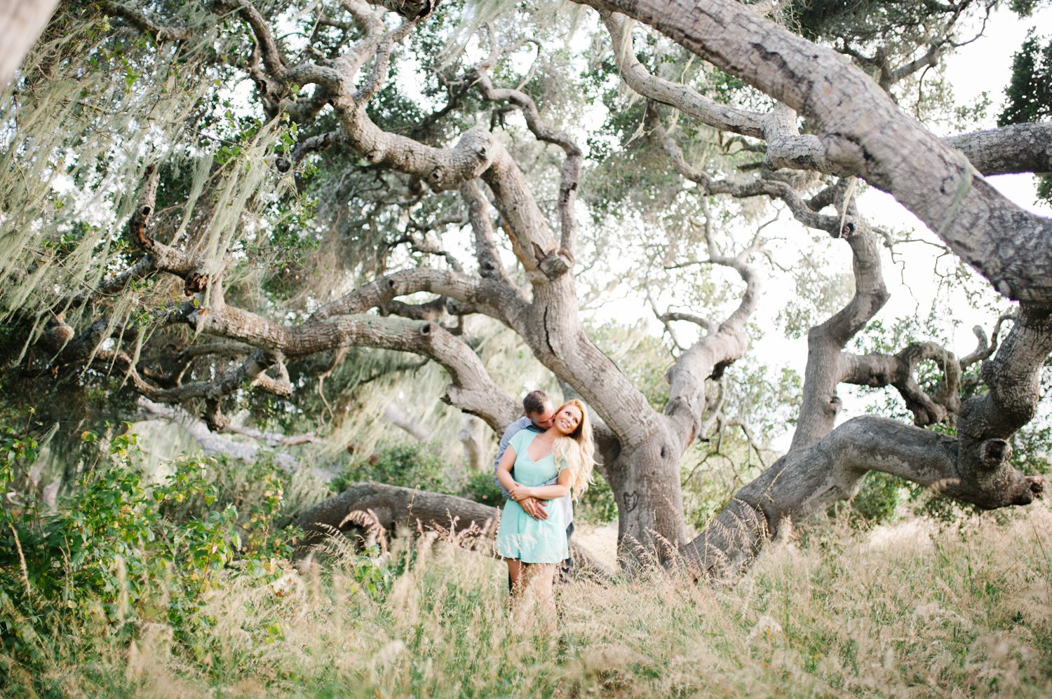 Los Osos Oaks Reserve with Half Moon Bay engagement couple with San Luis Obispo Wedding Photographer