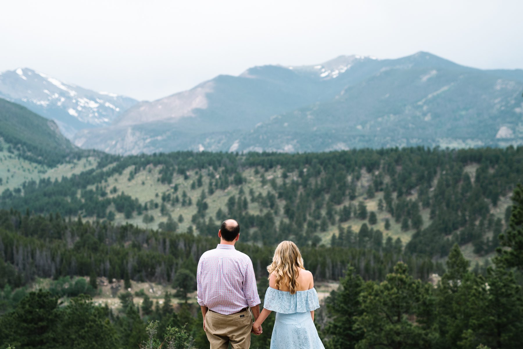 Rocky Mountain Park Engagement with California Central Coast Wedding Photographer