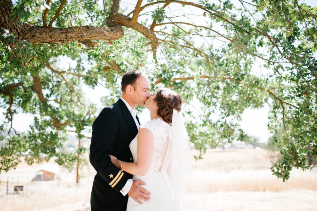 Bride and groom first look at Cass Winery Wedding by San Luis Obispo Wedding Photographer Austyn Elizabeth Photography
