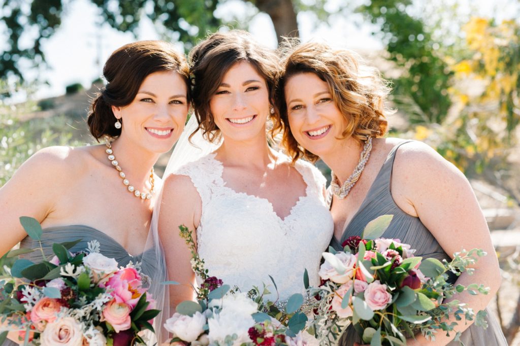 Bride and Sisters at Cass Winery Wedding by San Luis Obispo Photographers Austyn Elizabeth Photography