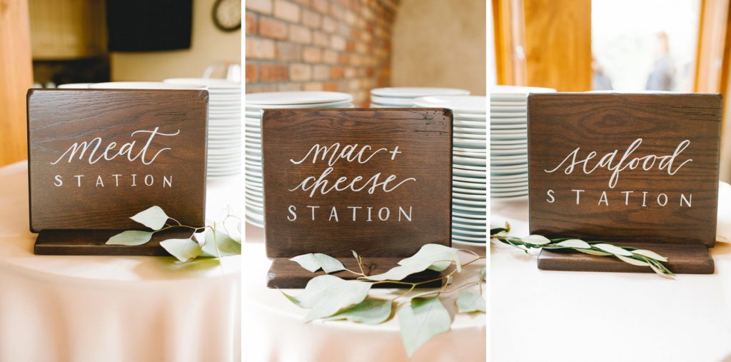 Food Station Reception at Della Terra Rocky Mountain Wedding by Austyn Elizabeth Photography of San Luis Obispo Wedding Photographer