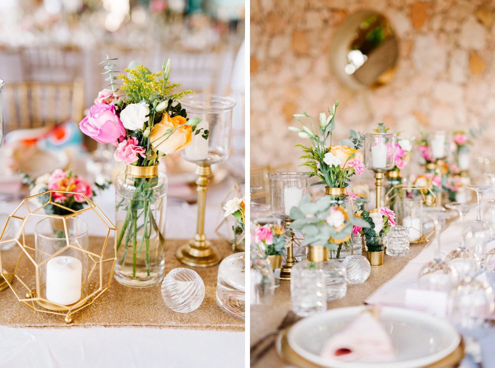 Pink, Gold, and Sage romantic destination Caribbean wedding at Jellyfish Restaurant in Punta Cana, Dominican Republic by Colorado wedding photographer Candice Benjamin Photography, assisted by San Luis Obispo wedding photographer Austyn Elizabeth Photography.