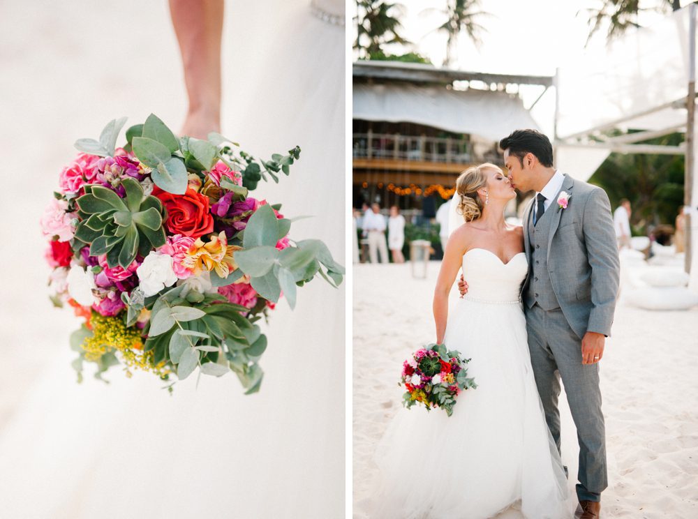 A romantic destination Caribbean wedding at Jellyfish Restaurant in Punta Cana, Dominican Republic by Colorado wedding photographer Candice Benjamin Photography, assisted by San Luis Obispo wedding photographer Austyn Elizabeth Photography.
