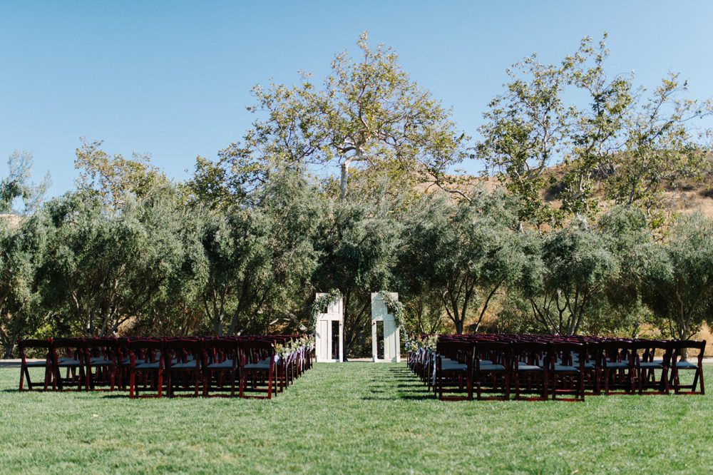 Ceremony Site at Higuera Ranch by wedding photographer Austyn Elizabeth Photography