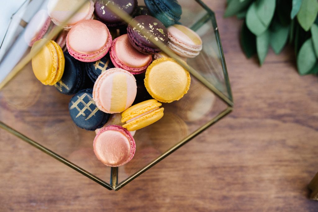 French Macaroons at Cass Winery wedding photographed by Austyn Elizabeth Photography