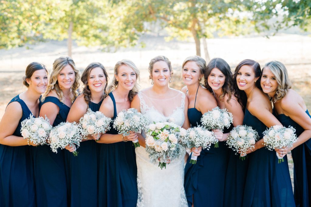 Bridesmaids at Spanish Oaks Wedding by San Luis Obispo Wedding Photographers Austyn Elizabeth Photography