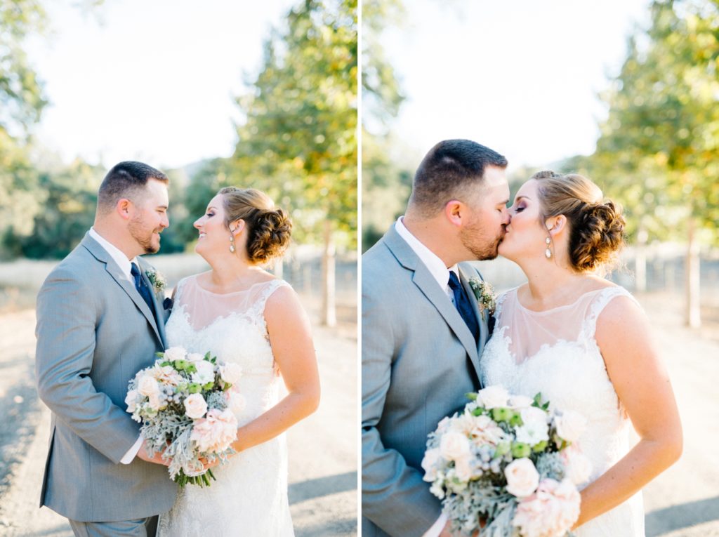 Bride and groom at Spanish Oaks Wedding by San Luis Obispo Wedding Photographers Austyn Elizabeth Photography