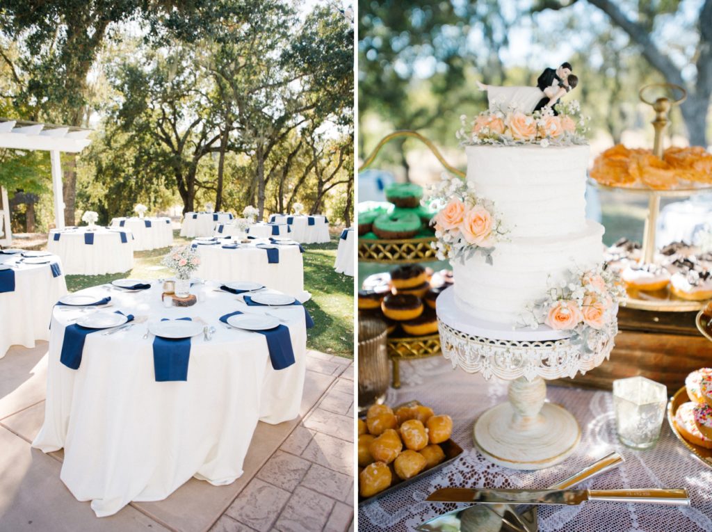 melinda lynch florals on Lauren McKay's Custom Cakes and Sweet Treats at Spanish Oaks Wedding by San Luis Obispo Wedding Photographers Austyn Elizabeth Photography