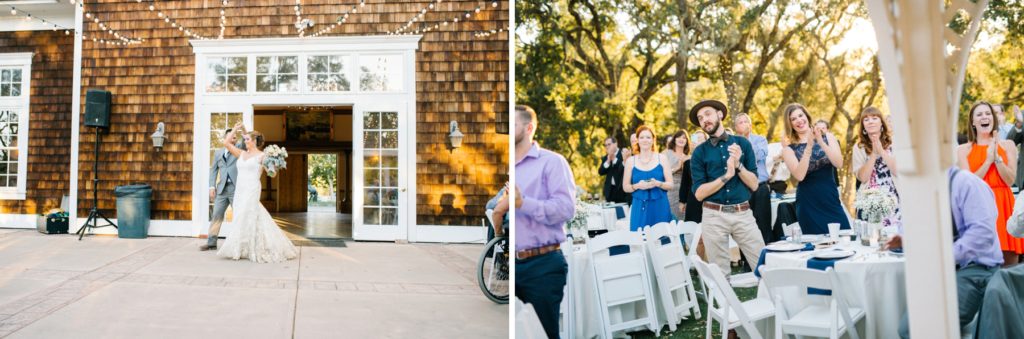 Wedding party enterance at Spanish Oaks Wedding by San Luis Obispo Wedding Photographers Austyn Elizabeth Photography