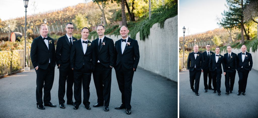 Groomsmen at Mountain Winery Wedding at Saratoga Wedding by Austyn Elizabeth Photography
