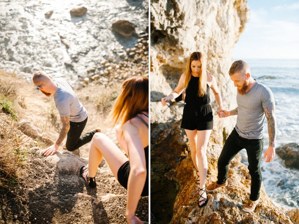 Sweet engagement session in Pismo Beach with San Luis Obispo engagement photographer Austyn Elizabeth Photography at Pirates Cove
