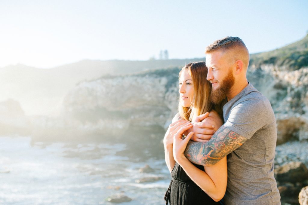 tattoo engagement session in Pismo Beach with San Luis Obispo Wedding Photographer