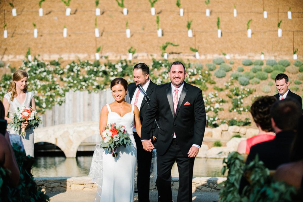 Announcement of husband and wife at Terra Mia Wedding Ceremony in Paso Robles by Austyn Elizabeth Photography