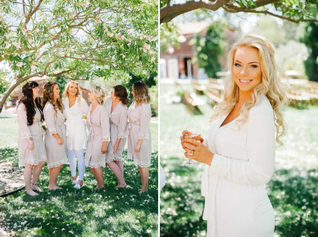 Bride and Bridesmaids at The Grace Maralyn Estates and Garden by Austyn Elizabeth Photography