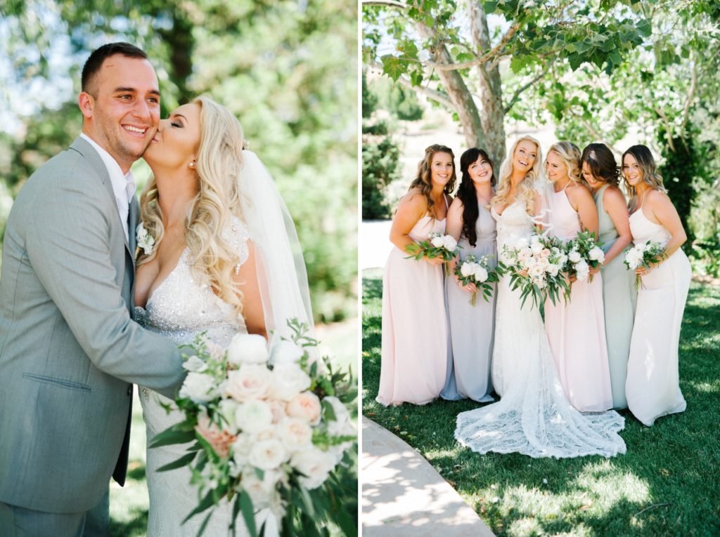 Bride and Bridesmaids at The Grace Maralyn Estates and Garden by Austyn Elizabeth Photography