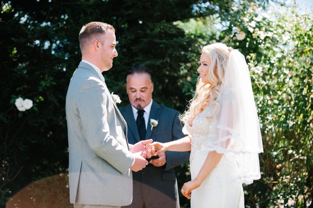 Bride and Groom at Grace Maralyn Estates and Garden Wedding by Austyn Elizabeth Photography