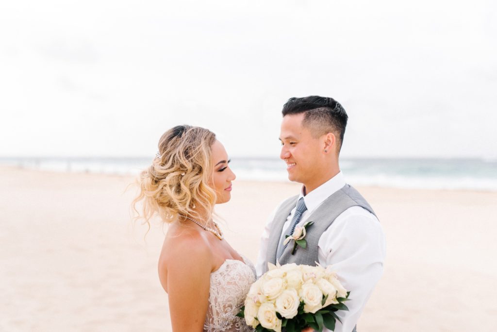 Bride and groom Hard Rock Resort Punta Cana Wedding by San Luis Obispo Wedding Photographers Austyn Elizabeth Photography