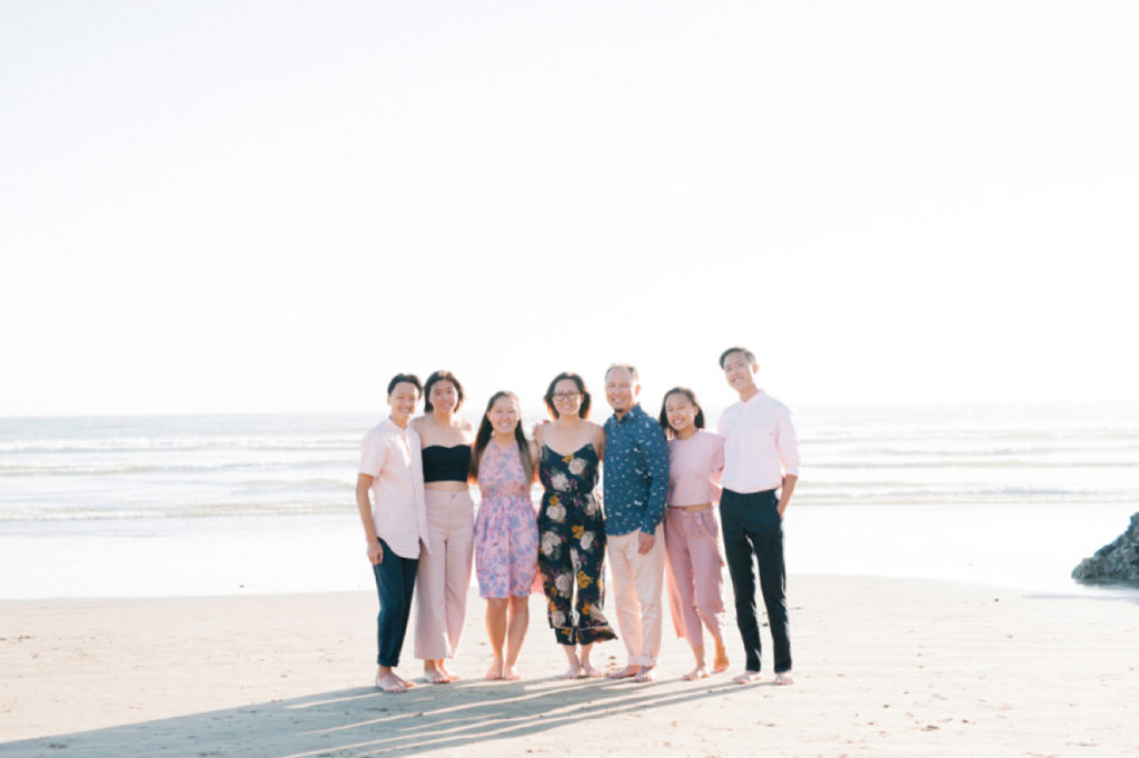 Whole family on Pismo Beach by Austyn Elizabeth Photography