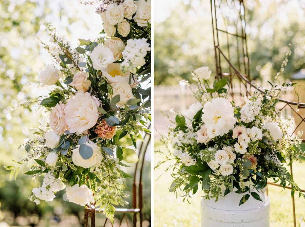 blush flowers at Almond Grove Wedding by Pismo Beach Wedding Photographer Austyn Elizabeth Ford