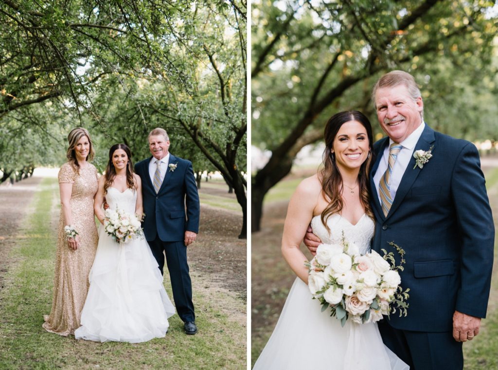 Family at at Almond Grove Wedding by Paso Robles Wedding Photographer Austyn Elizabeth Ford