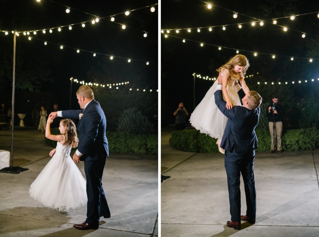 Special Dances at Wedding Reception at Sunset in Almond Grove by SLO Wedding Photographer Austyn Elizabeth Photography