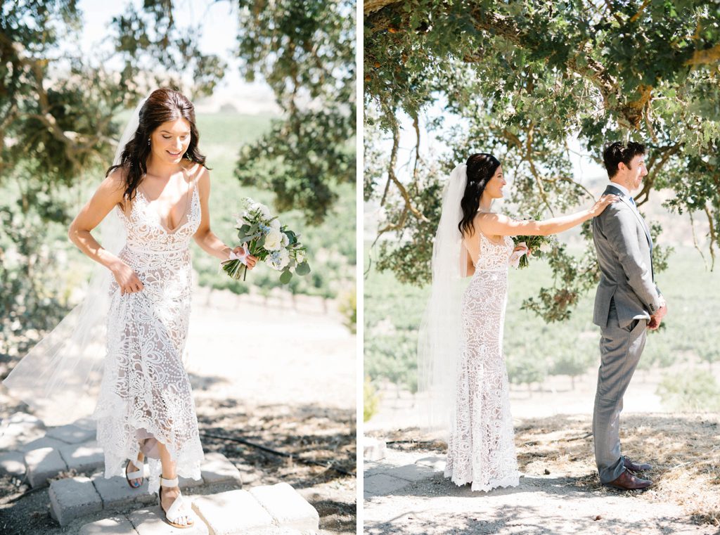 First Look at Cass Winery Wedding by Paso Robles Wedding Photographer Austyn Elizabeth