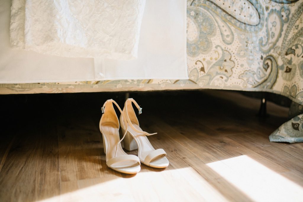 Brides shoes at this Morro Bay wedding captured by Pismo Beach Wedding Photographer Austyn Elizabeth Photography