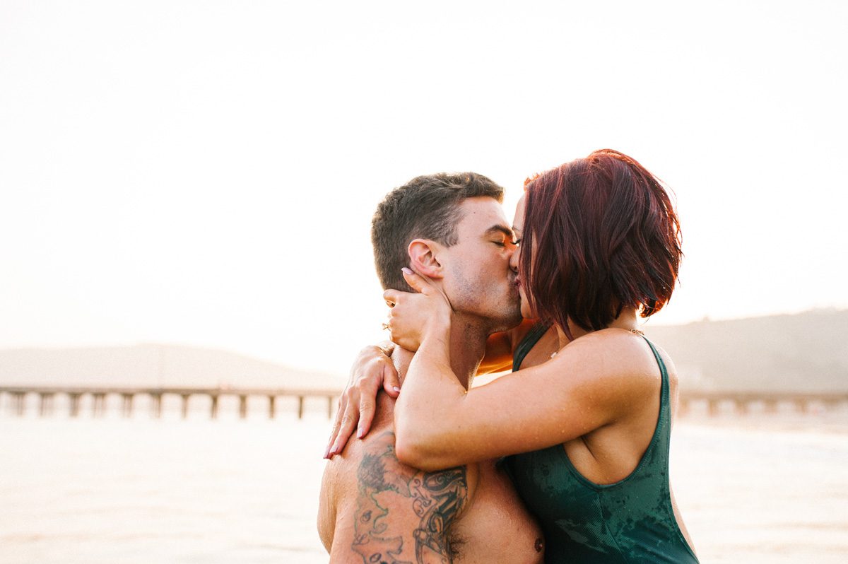 She said yes at Pismo Beach Sunset Engagement Session by Austyn Elizabeth Photography