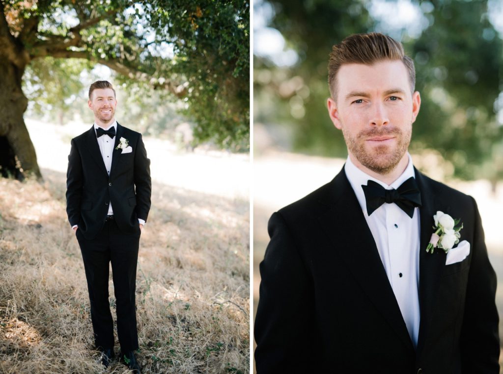 The groom at Oyster Ridge Wedding photographed by Paso Robles wedding photographer Austyn Elizabeth Photography