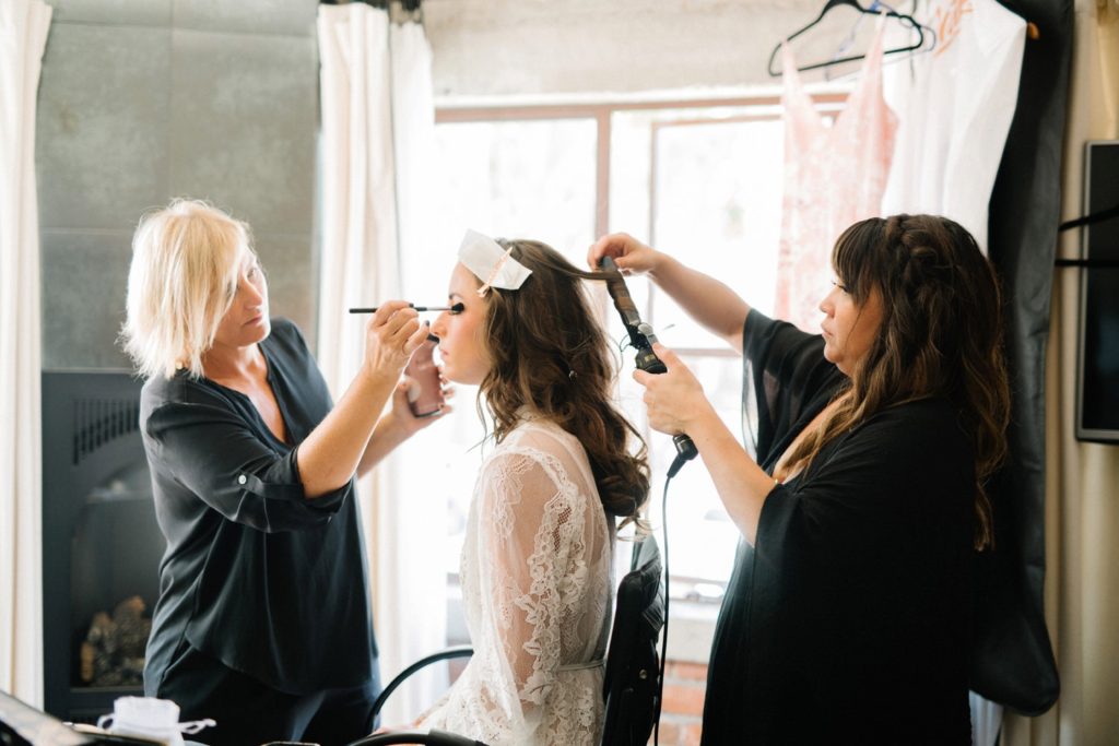 Hair Brooklynn Truderung of Kindred Beauty Collective | Makeup Tami Bernard Ancient Peaks’ Vineyard captured by Paso Robles Wedding Photographer Austyn Elizabeth Photography