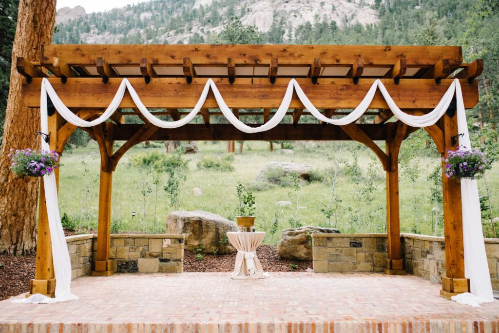 Ceremony site at Estes Park Rocky Mountain Wedding by Della Terra Wedding Photographer Austyn Elizabeth Photography