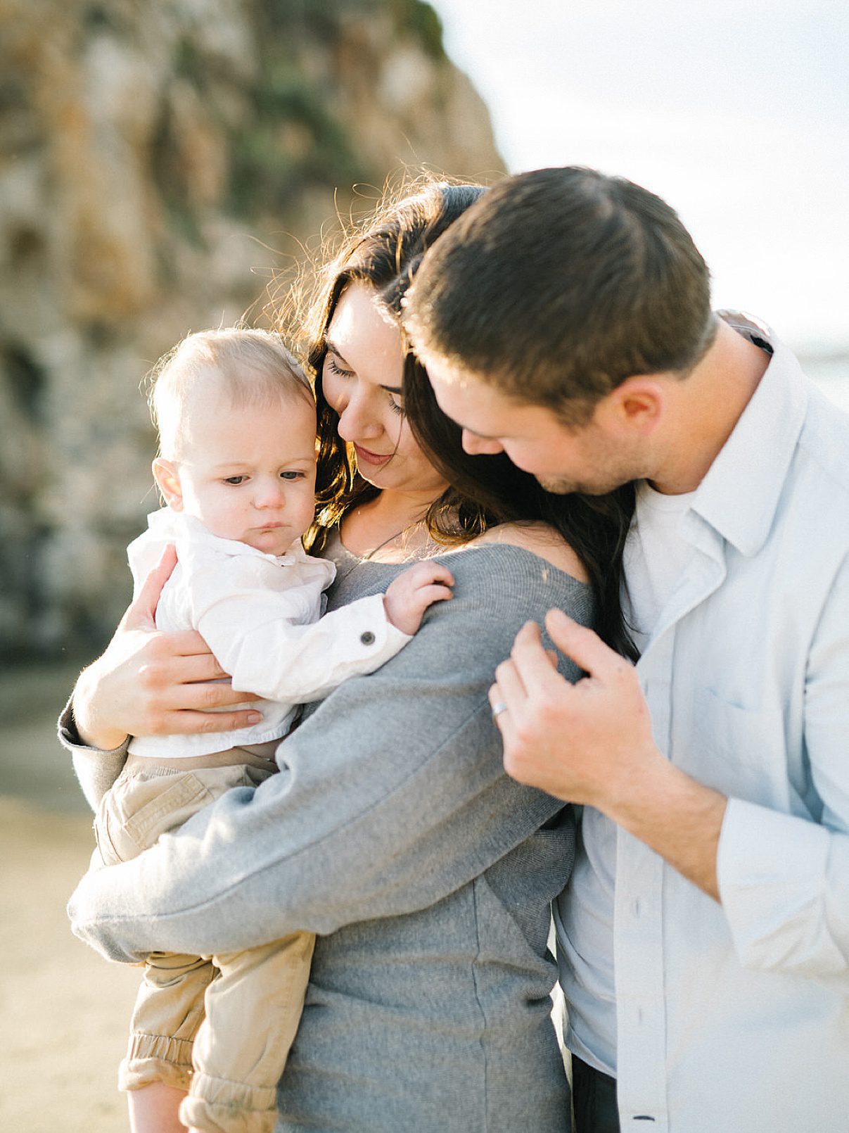 Neutral family photo sessions at the beach with Pismo Beach Family Photographer Austyn Elizabeth Photography