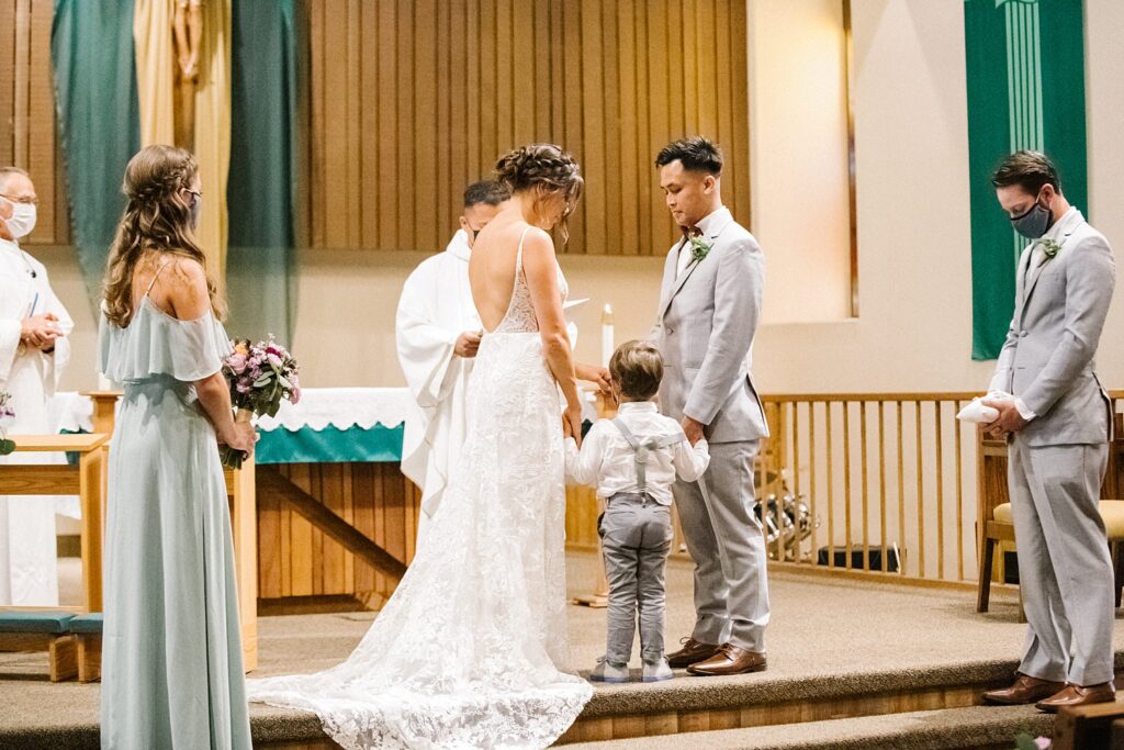 Catholic ceremony at The Casitas Estate Wedding by Arroyo Grande Wedding Photographer Austyn Elizabeth Photography