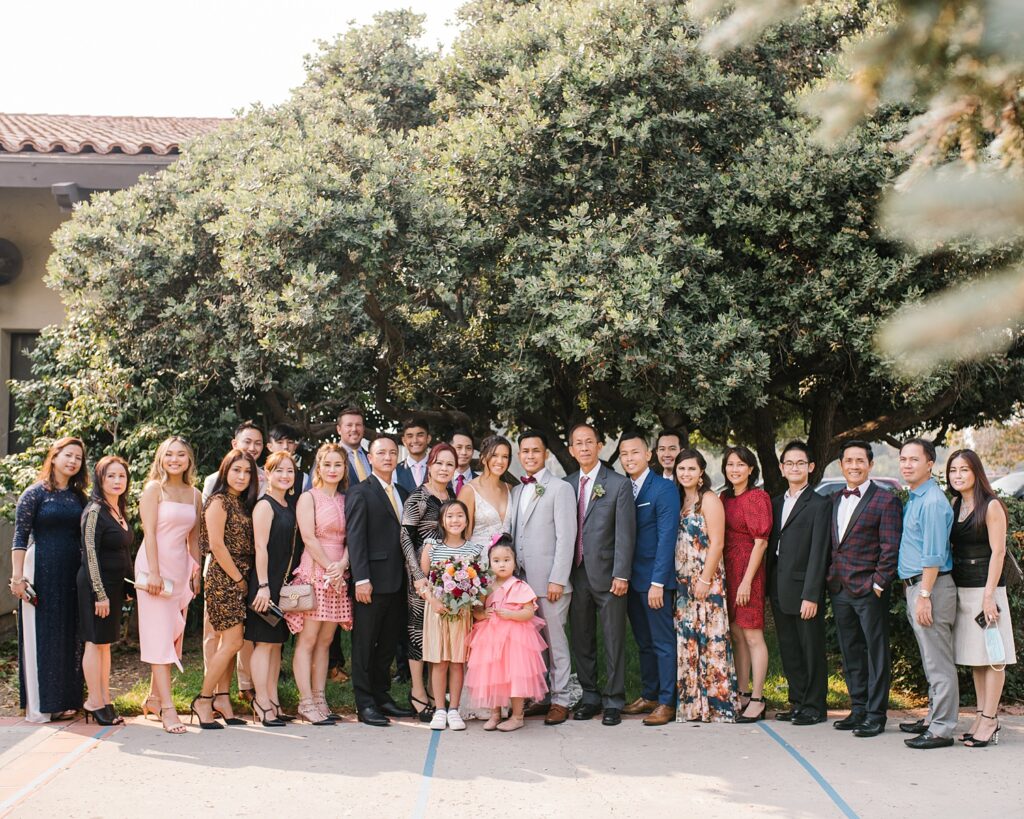 Grooms extended family at The Casitas Estate Wedding by Arroyo Grande Wedding Photographer Austyn Elizabeth Photography