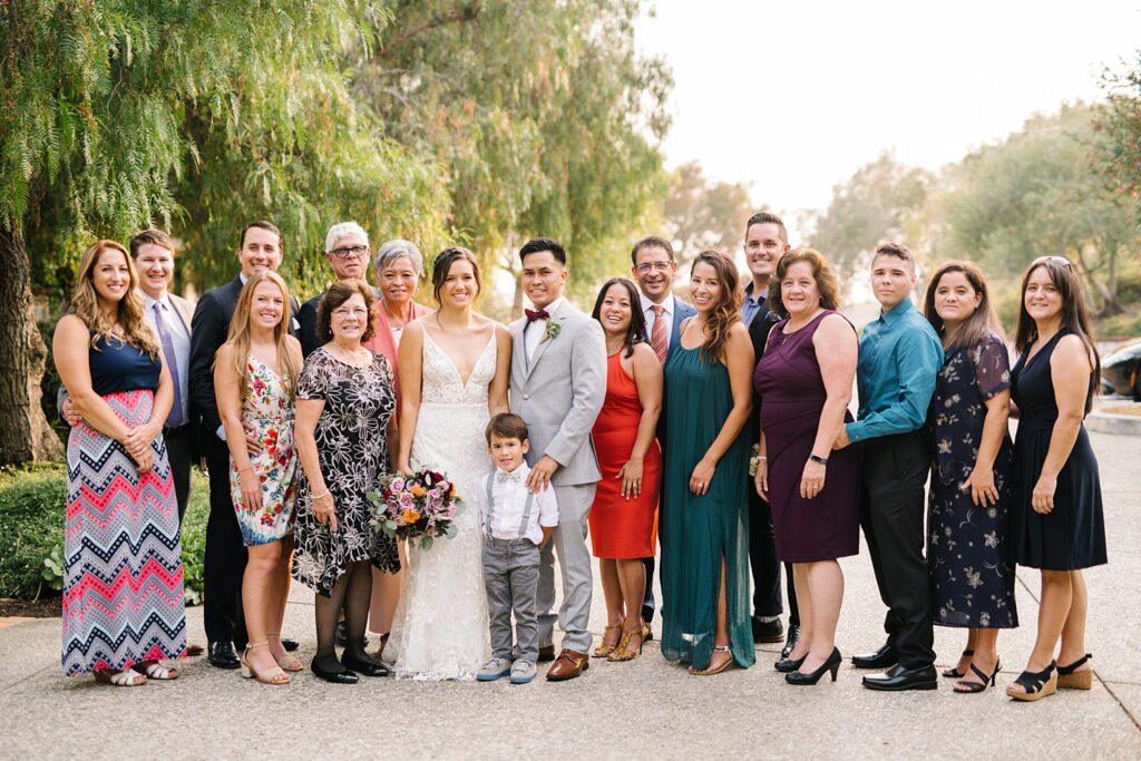 Bride's extended family at The Casitas Estate Wedding by Arroyo Grande Wedding Photographer Austyn Elizabeth Photography