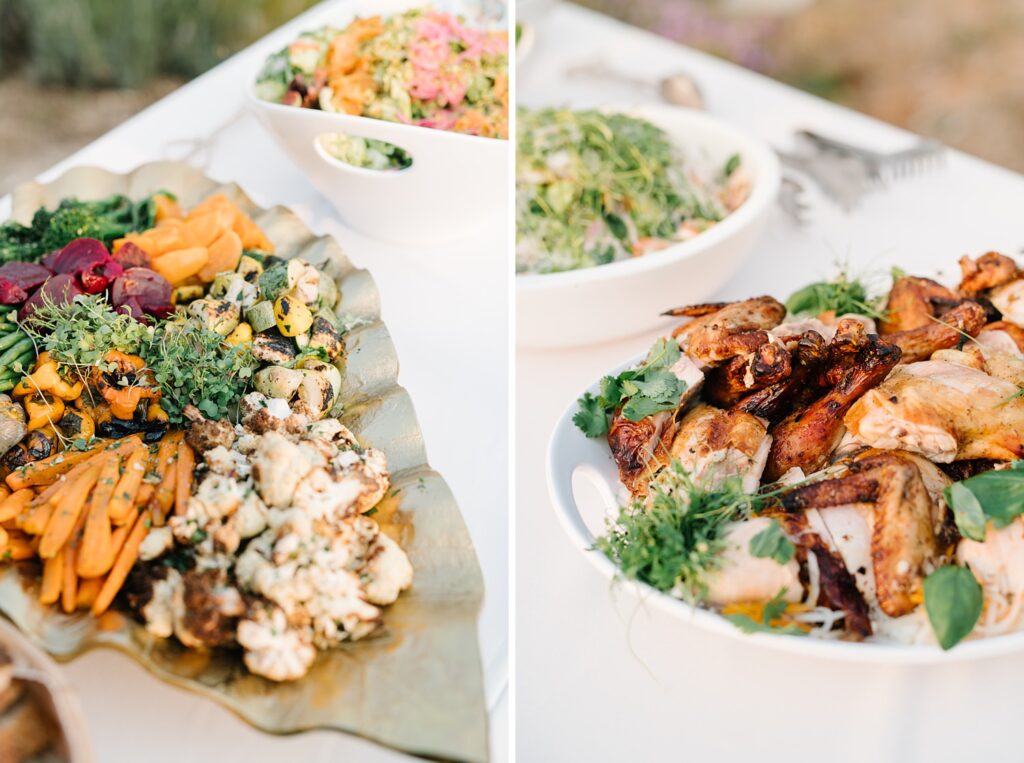 Flora and Fauna fine food has the best wedding food in the san luis obispo area. Seen here at The Casitas Estate Wedding by Arroyo Grande Wedding Photographer Austyn Elizabeth Photography