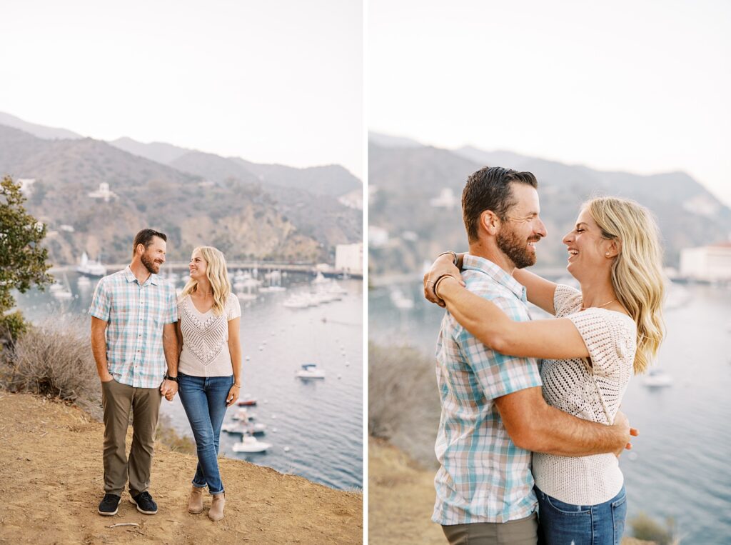 A destination engagement shoot with laughter and smiles by Avalon Engagement Photographer Austyn Elizabeth Photography