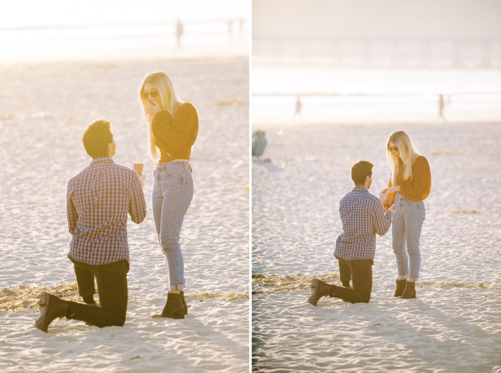 Cal Poly Grad proposes to girlfriend during Avila Beach Proposal by Pismo Beach Proposal Photographer Austyn Elizabeth Photography