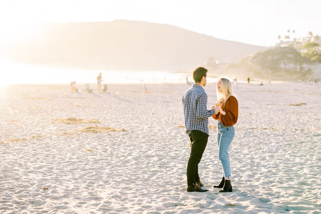 A couple of Cal Poly Alumni become engaged during Avila Beach Proposal by Pismo Beach Wedding Photographer Austyn Elizabeth Photography