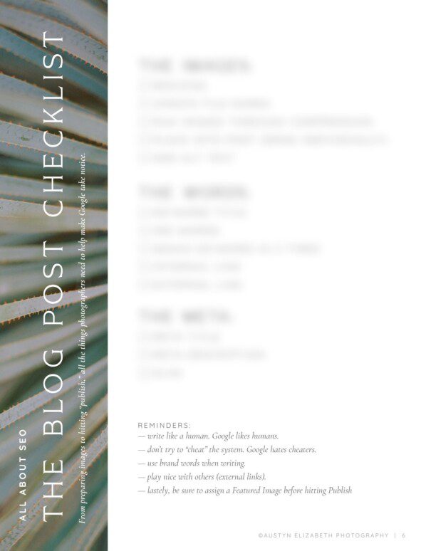 All About SEO: The Blog Post Checklist - Image 7