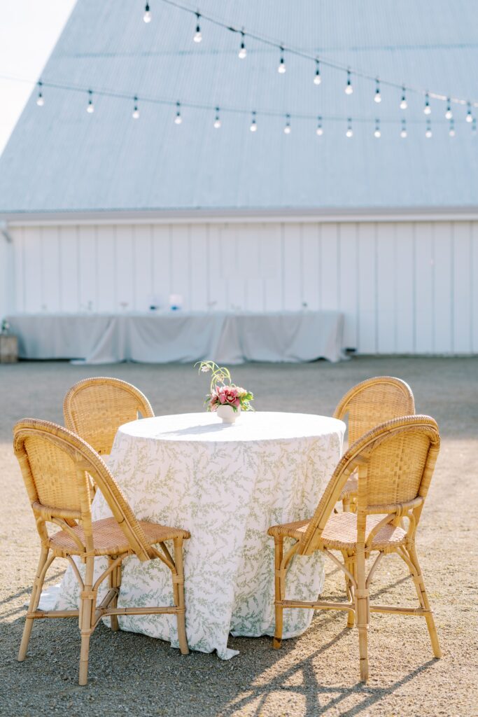 textured layer table scape at Cal Poly's EIM event designed by Brooke Nichole Events at The White Barn by San Luis Obispo Wedding Photographer Austyn Elizabeth Photography