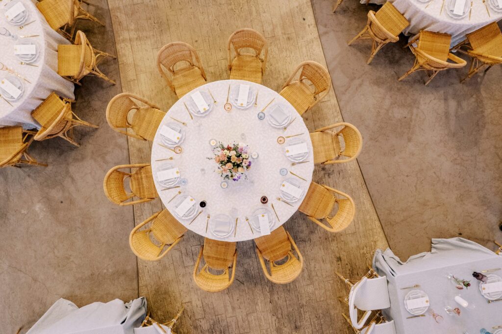 Table scape designed by Brooke Nichole Events at The White Barn by San Luis Obispo Wedding Photographer Austyn Elizabeth Photography
