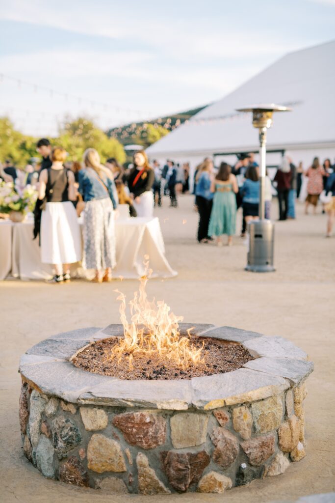 Fire pit at Cal Poly's EIM event at The White Barn by San Luis Obispo Wedding Photographer Austyn Elizabeth Photography