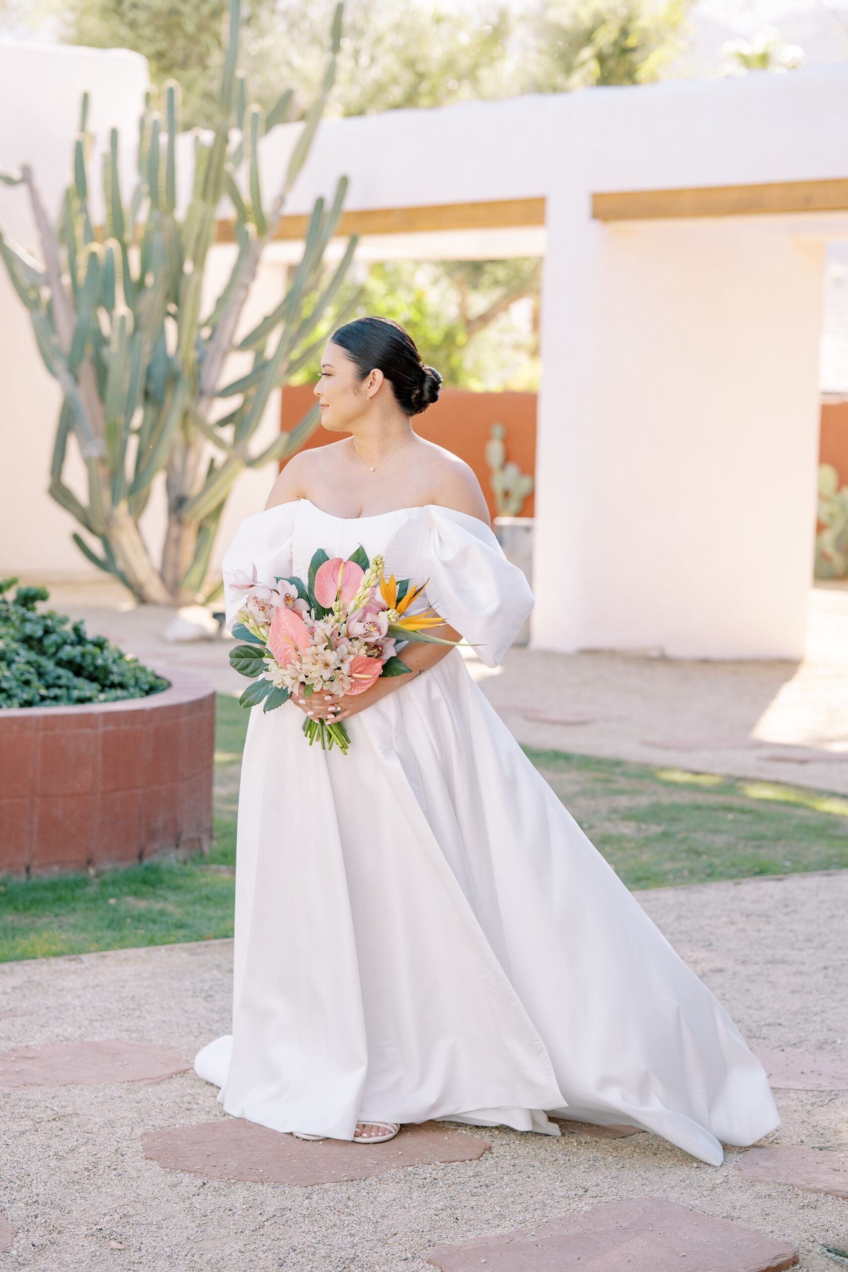 Hawaiian bride at Villa Leche wedding by Palm Springs Wedding Photographer Austyn Elizabeth Photography